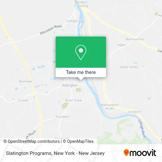 Slatington Programs map