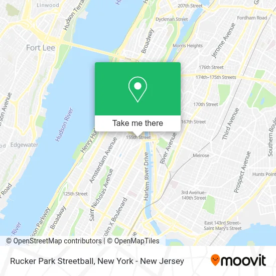Rucker Park Streetball map