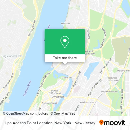 Ups Access Point Location map