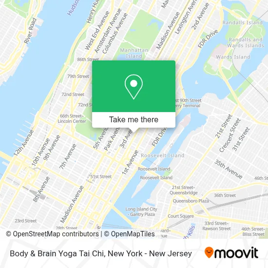 Body & Brain Yoga Tai Chi map