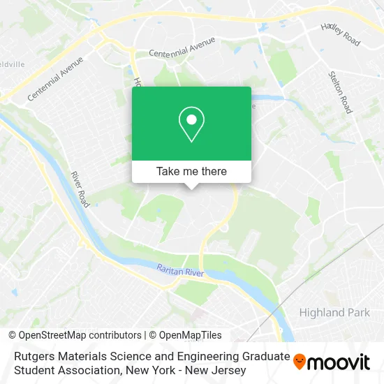 Rutgers Materials Science and Engineering Graduate Student Association map