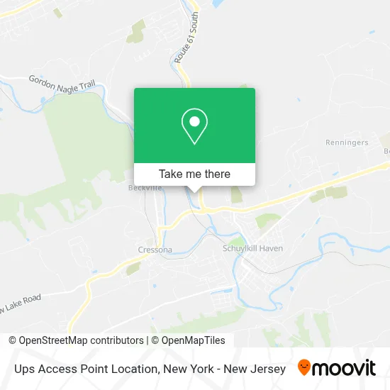 Ups Access Point Location map