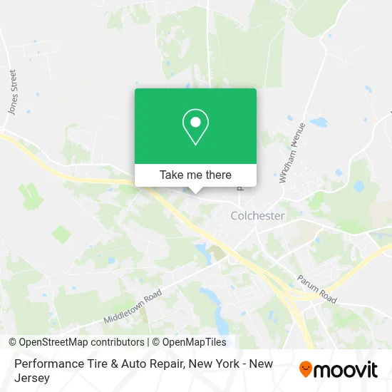 Performance Tire & Auto Repair map