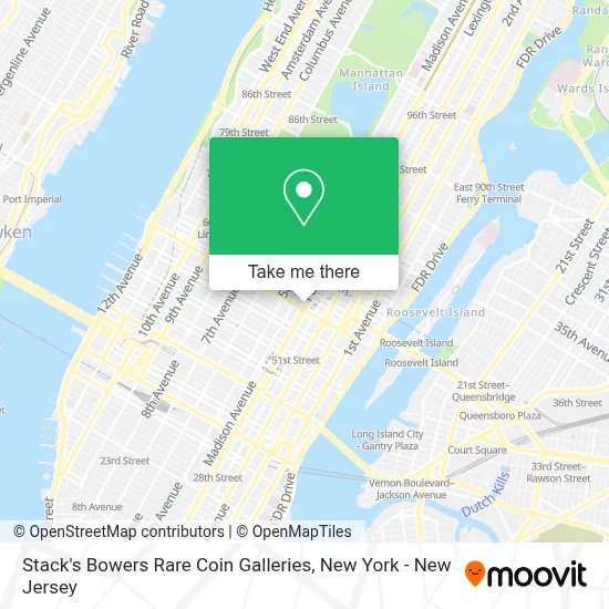 Stack's Bowers Rare Coin Galleries map