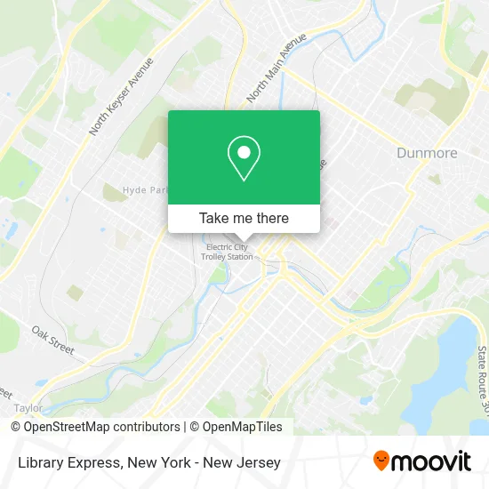Library Express map