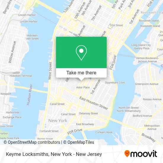 Keyme Locksmiths map
