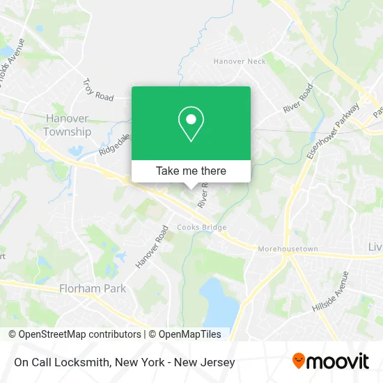 On Call Locksmith map