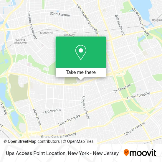 Ups Access Point Location map