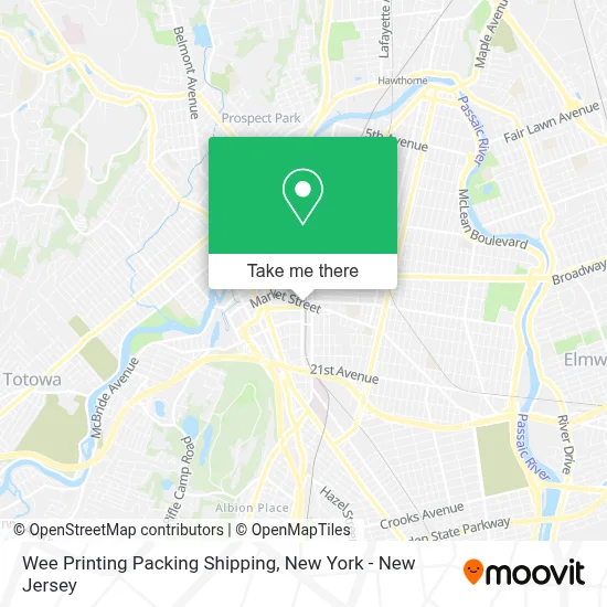 Wee Printing Packing Shipping map
