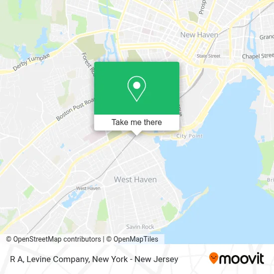 R A, Levine Company map
