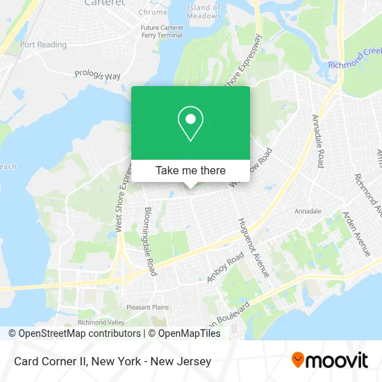 Card Corner II map