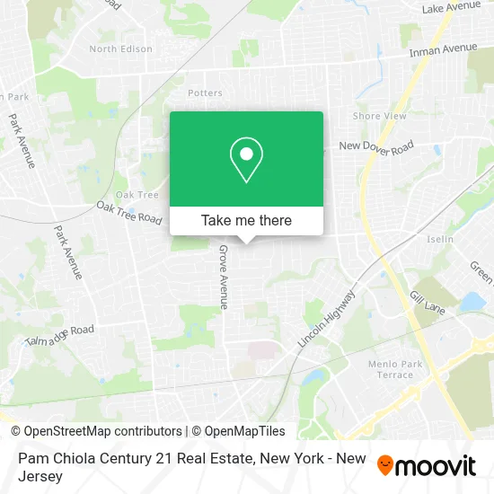 Pam Chiola Century 21  Real Estate map