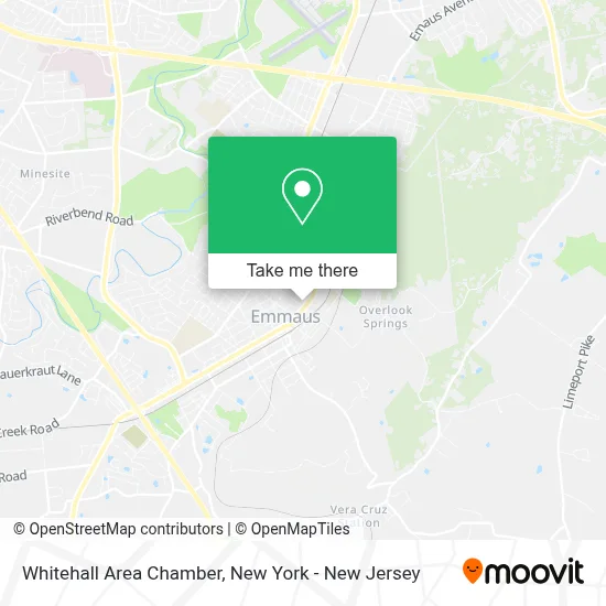 Whitehall Area Chamber map