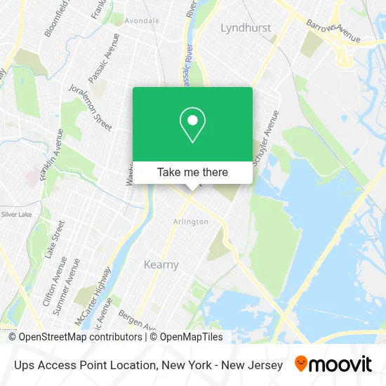 Ups Access Point Location map