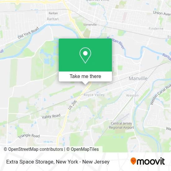 Extra Space Storage map