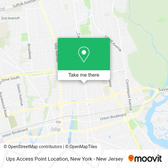 Ups Access Point Location map