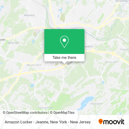 Amazon Locker - Jeanne map