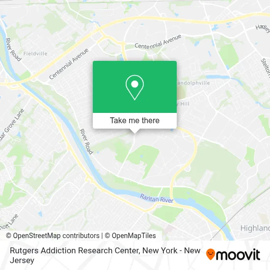 Rutgers Addiction Research Center map