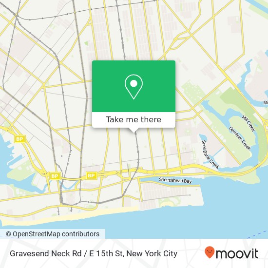 Gravesend Neck Rd / E 15th St map