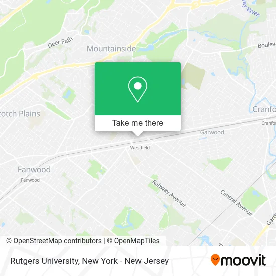 Rutgers University map