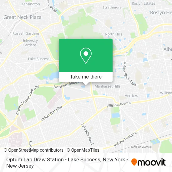Optum Lab Draw Station - Lake Success map