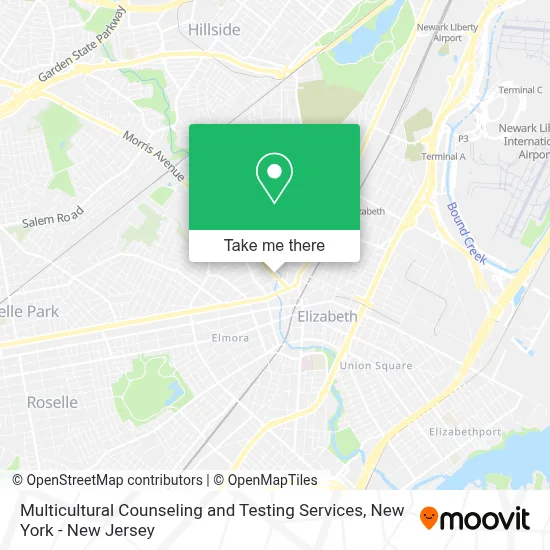 Multicultural Counseling and Testing Services map