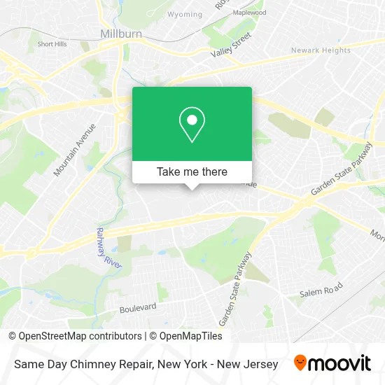 Same Day Chimney Repair map