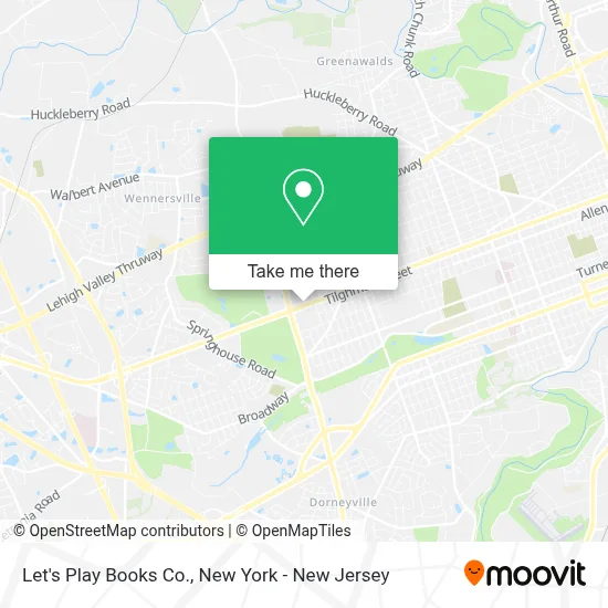 Let's Play Books Co. map
