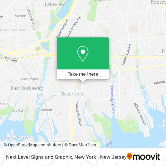 Next Level Signs and Graphix map