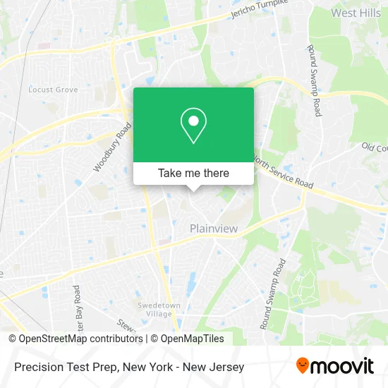 Precision Test Prep map