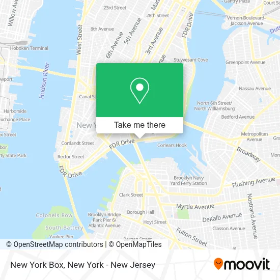 New York Box map