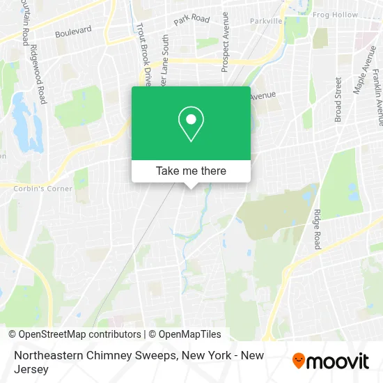 Northeastern Chimney Sweeps map