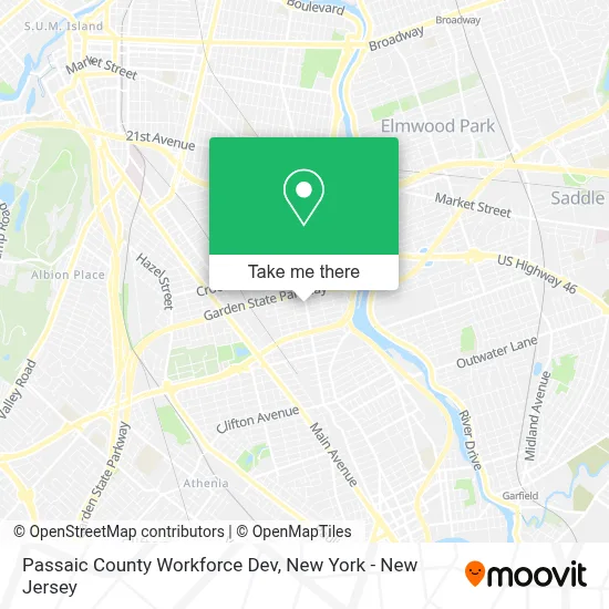 Passaic County Workforce Dev map