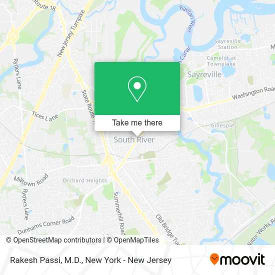 Rakesh Passi, M.D. map