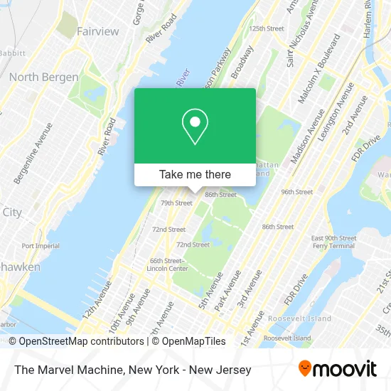 The Marvel Machine map