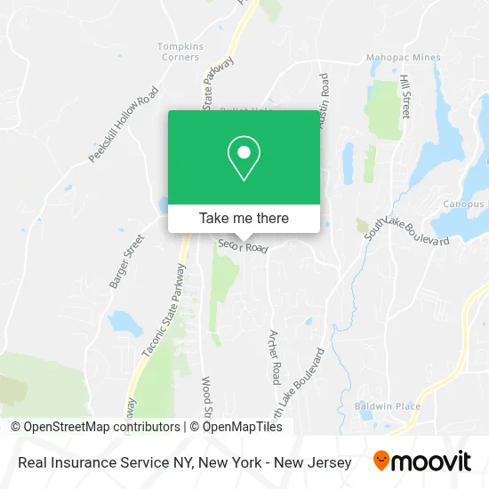 Real Insurance Service NY map