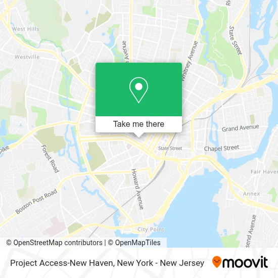 Project Access-New Haven map
