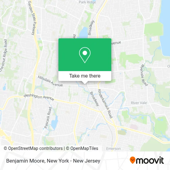 Benjamin Moore map