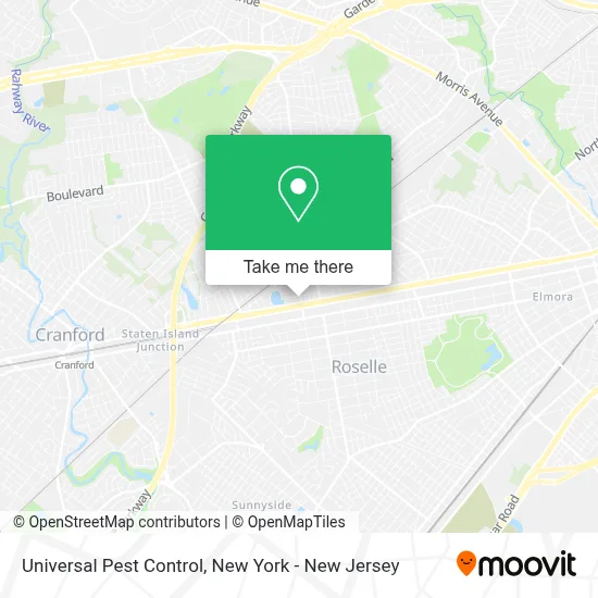 Universal Pest Control map