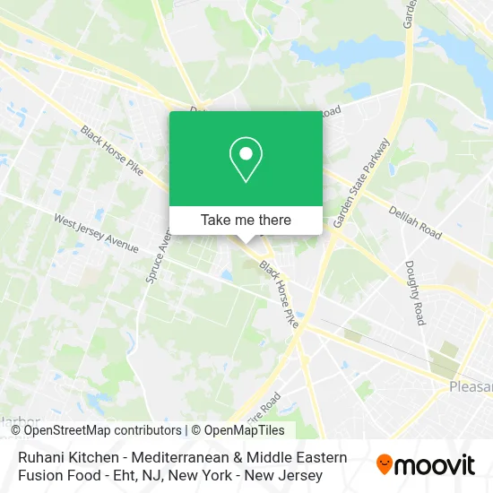 Ruhani Kitchen - Mediterranean & Middle Eastern Fusion Food - Eht, NJ map