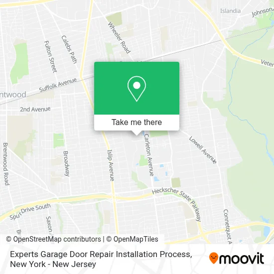 Experts Garage Door Repair Installation Process map