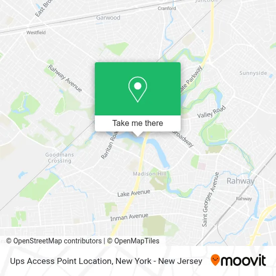 Ups Access Point Location map