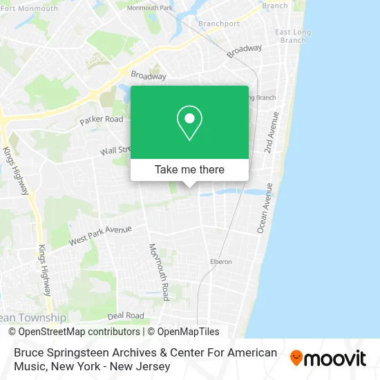 Bruce Springsteen Archives & Center For American Music map
