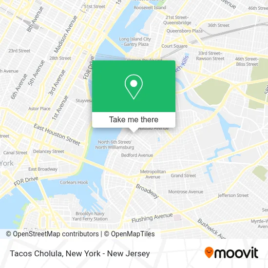 Tacos Cholula map