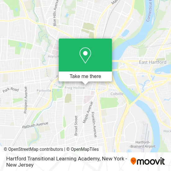Hartford Transitional Learning Academy map