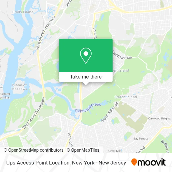 Ups Access Point Location map