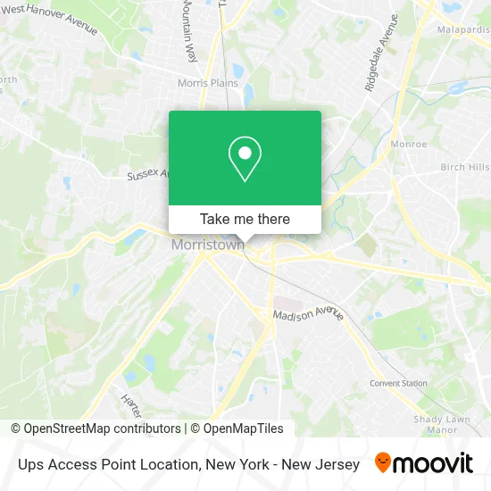 Ups Access Point Location map