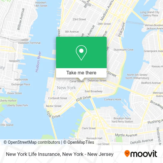 New York Life Insurance map