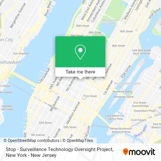Stop - Surveillance Technology Oversight Project map