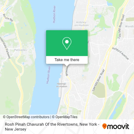 Rosh Pinah Chavurah Of the Rivertowns map